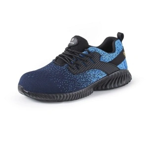 Pantofi de protectie Texo Fly Blue S1, usori si aerisiti, cu design sportiv, bombeu metalic si talpa antiderapanta - albastru