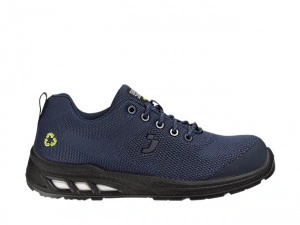 Pantofi de protectie usori ECOFITZ cu sireturi reflectorizante - navy