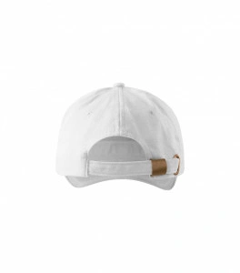 Sapca unisex cu catarama reglabila - alba