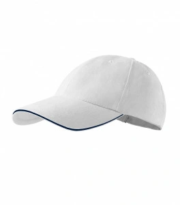 Sapca unisex cu gauri de ventilatie si catarama reglabila - alba