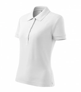 Tricou polo dama COTTON, alb