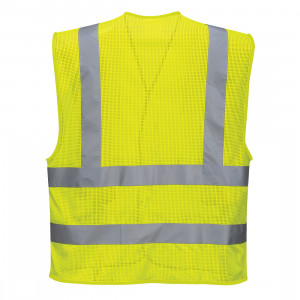 Vesta Hi-Vis cu 4 benzi, plasa integrala