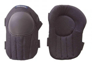 Genunchiere de protectie, negre, ajustabile cu scai, set 2 bucati, marime universala