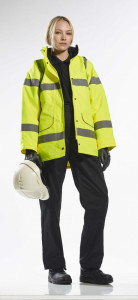 Jacheta de dama HiVis rezistenta la -40°C - galbena