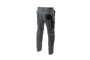 Pantaloni de lucru modulabili Edgar, partea inferioara detasabila, gri, buzunare genunchiere, elemente reflectorizante
