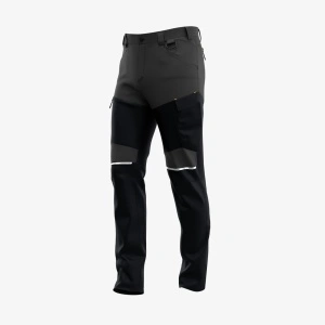 Pantaloni softshell de lucru OAK, pentru barbati, flexibili, durabili si moderni - negru cu gri