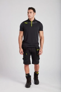 Pantaloni scurti de lucru, Holster, cu 10 buzunare, detalii reflectorizante si talie elastica
