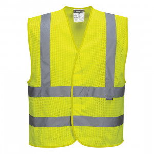 Vesta Hi-Vis cu 4 benzi, plasa integrala