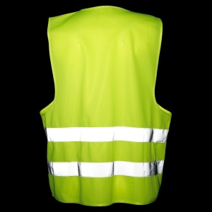 Vesta reflectorizanta cu doua benzi, galbena
