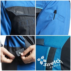 Jacheta de lucru Work Deep, rezistenta la uzura, material elastic, royal