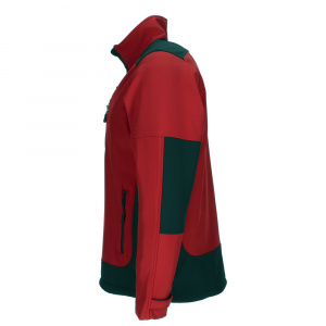 Jacheta softshell SAPONI cu trei buzunare si design bicolor 