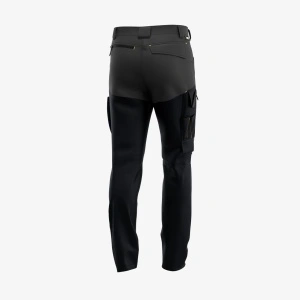 Pantaloni softshell de lucru OAK, pentru barbati, flexibili, durabili si moderni - negru cu gri