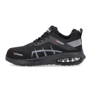 Pantofi de lucru Texo-Air Mark SB, usori si aerisiti, cu design sportiv, bombeu metalic si talpa antiderapanta - negru/gri