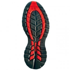 Pantofi de protectie LUSUM S1P,  in doua tonuri - rosu
