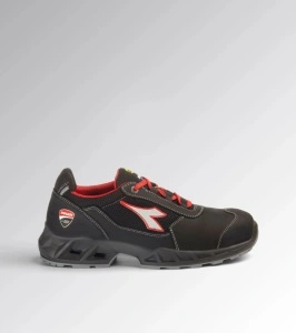 Pantofi de protectie S1PS ESD, SHARK ENGINE LOW, bombeu compozit, material respirabil, culoare negru cu rosu