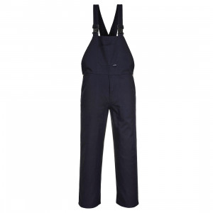 Salopeta de lucru cu pieptar, 100% bumbac - navy