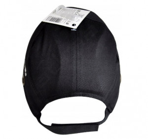 Sapca de protectie cu calota detasabila si gauri de ventilatie, neagra