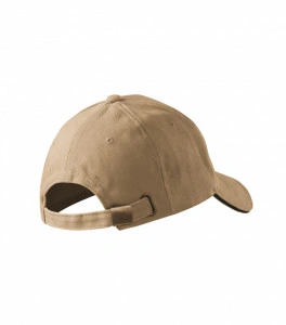 Sapca unisex cu gauri de ventilatie si catarama reglabila - crem
