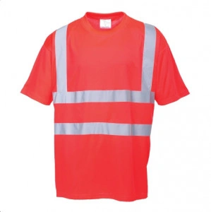 Tricou cu benzi reflectorizante, respirabil