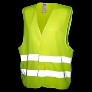 Vesta reflectorizanta cu doua benzi, galbena