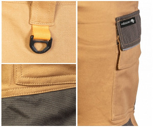 COSTUM de lucru 𝗘𝗗𝗚𝗔𝗥 𝗜𝗜 (jacheta + pantaloni talie modulari) crem 