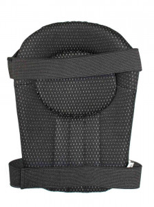 Genunchiere de protectie, negre, ajustabile cu scai, set 2 bucati, marime universala
