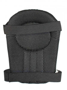 Genunchiere de protectie, negre, ajustabile cu scai, set 2 bucati, marime universala