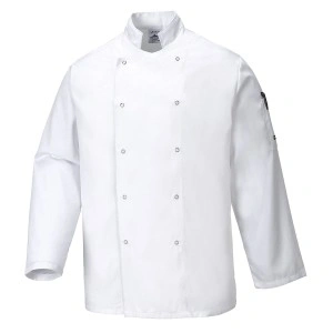 Jacheta alba de bucatar, unisex