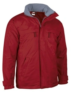 Jacheta BOREAL, stil parka, cu gluga ascunsa si mansete reglabile, impermeabila, rosie