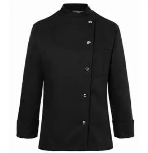 Jacheta neagra de bucatar (dama), 100% bumbac, inchidere cu capse