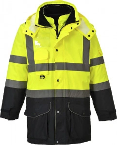 Jacheta parka reflectorizanta 7 in 1 impermeabila cu multiple buzunare