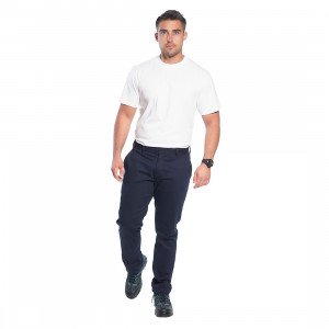 Pantaloni de lucru in talie Slim Stretch, navy