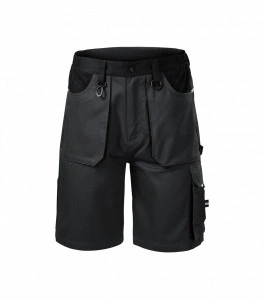 Pantaloni scurti de lucru WOODY, gri cu negru, 7 buzunare