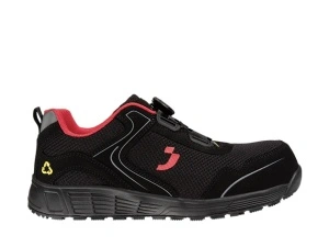 Pantofi protectie S1P ECOLOBI, lamela anti-perforare, antistatici, detalii reflectorizante - negru