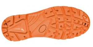Sandale de protectie din piele, perforate, inchidere cu scai - negri