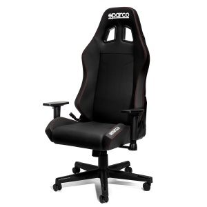 Scaun de birou Sparco Coach negru/rosu