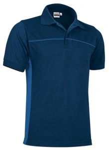 Tricou polo cu maneca scurta, THUNDER in doua tonuri, navy