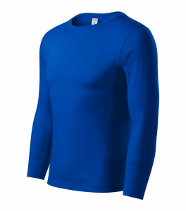 Tricou PROGRESS LS unisex royal la baza gatului, bumbac