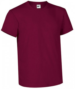 Tricou unisex RACING, bumbac - visiniu