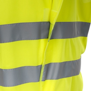 Vesta reflectorizanta cu doua benzi, galbena