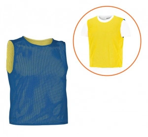 Bluza reversibila unisex PARADE pentru identificarea jucatorilor (albastru ⇄ galben)