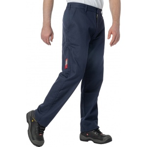 Pantaloni de lucru ignifugi pentru sudori, cusaturi duble