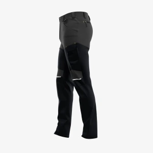 Pantaloni softshell de lucru OAK, pentru barbati, flexibili, durabili si moderni - negru cu gri