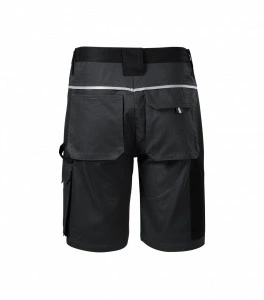 Pantaloni scurti de lucru WOODY, gri cu negru, 7 buzunare