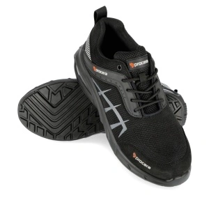 Pantofi de lucru Texo-Air Mark SB, usori si aerisiti, cu design sportiv, bombeu metalic si talpa antiderapanta - negru/gri