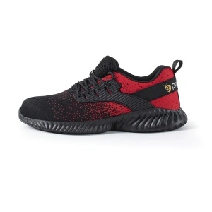 Pantofi de lucru Texo-Air RED S1, usori si aerisiti, cu design sportiv, bombeu metalic - rosu