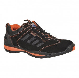 Pantofi de protectie LUSUM S1P, in doua tonuri - portocaliu