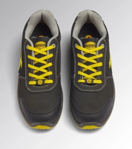 Pantofi de protectie S1PS ESD, SPEEDY LOW, bombeu compozit, piele intoarsa, culoare galben cu negru