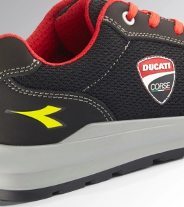 Pantofi de protectie S1PS ESD, SPEEDY RACE LOW, bombeu compozit, material respirabil, culoare negru cu rosu