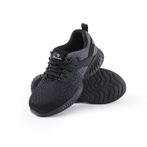Pantofi de protectie Texo Fly Gray S1, usori si aerisiti, cu design sportiv, bombeu metalic si talpa antiderapanta - gri
